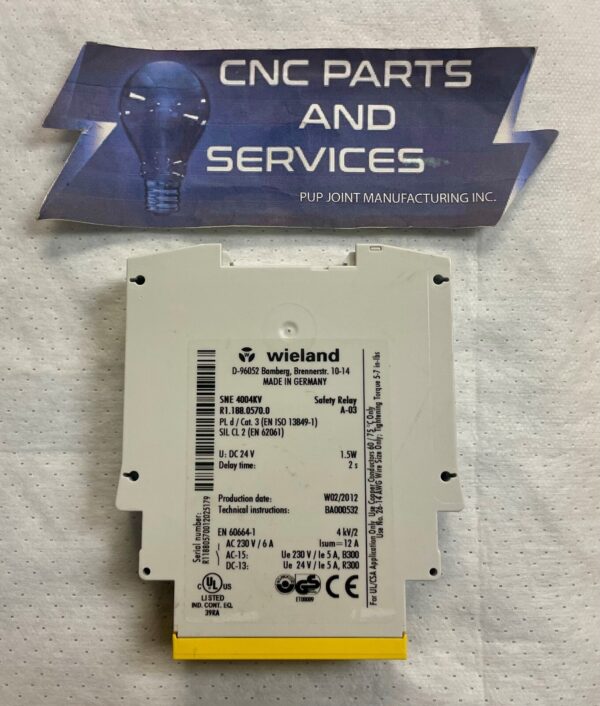 NEW WIELAND SNE4004KV SAFETY RELAY 24VDC R1.188.0570.0