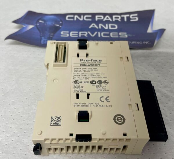 Pro-Face EXM-AVO2HT Analog Output Expansion Unit Module 2-Channel Voltage ±10V